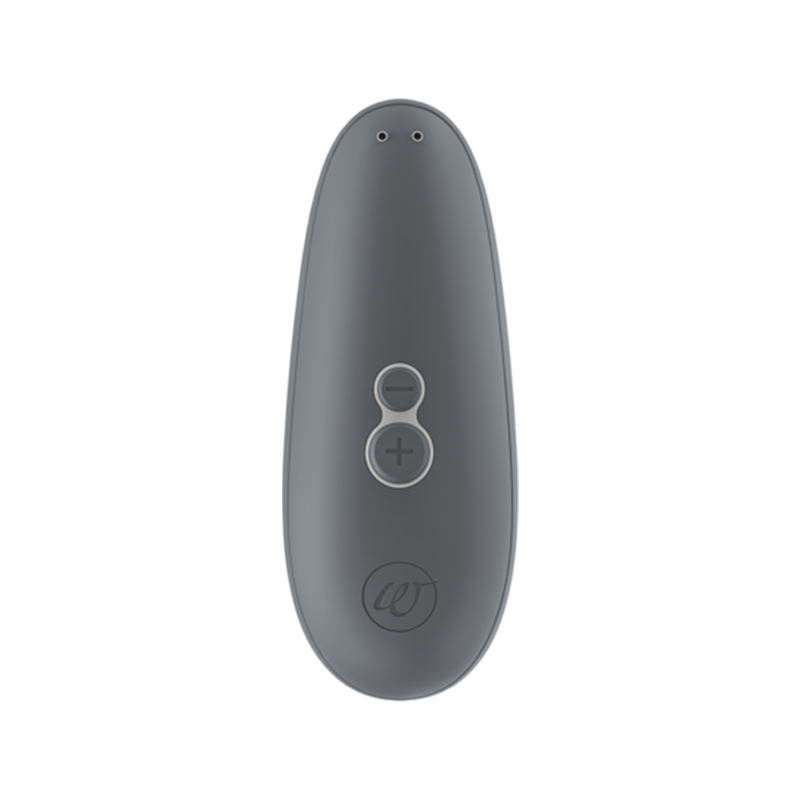 Womanizer Starlet 3 waterproof clitoral stimulator with two buttons and a logo.