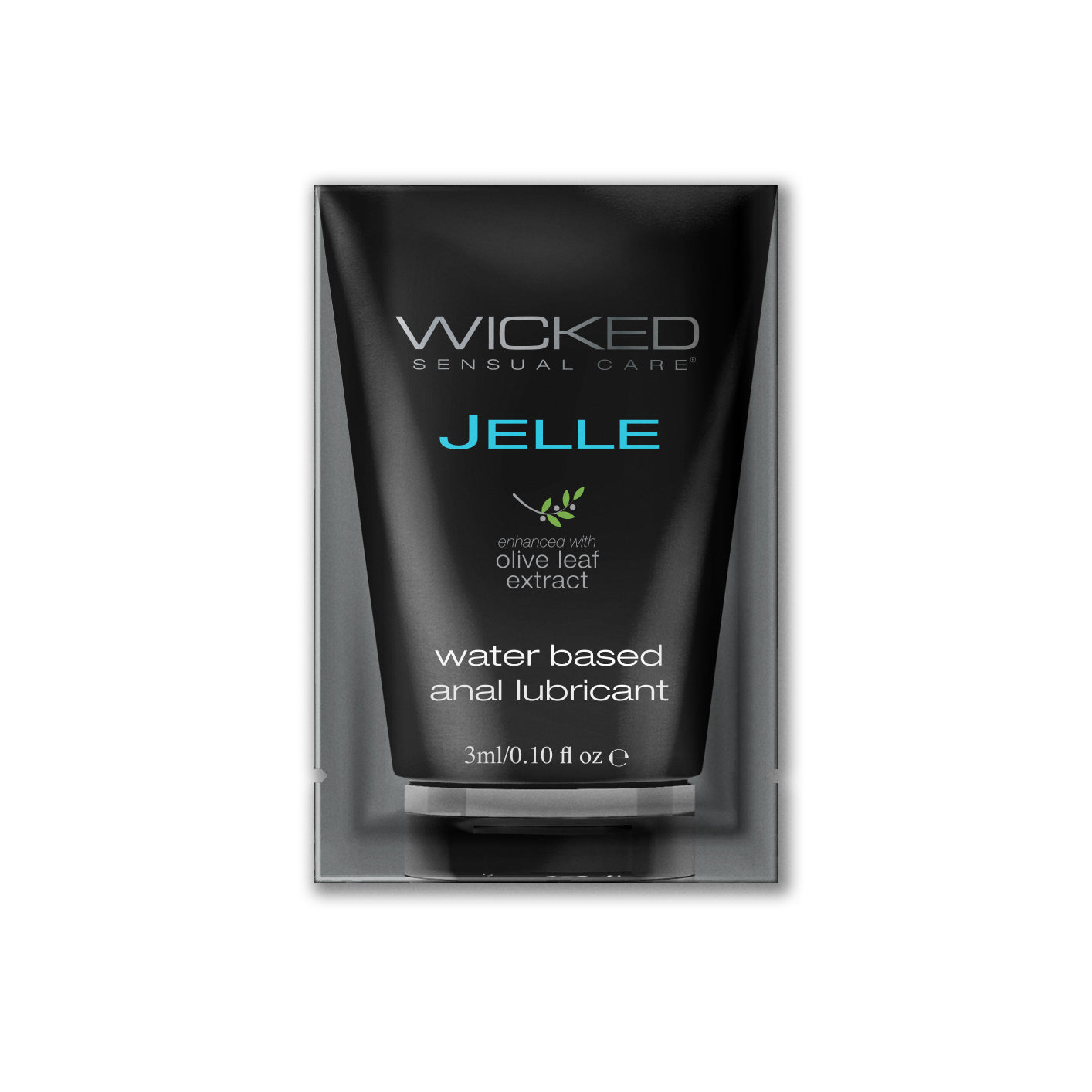 Wicked Sensual Care Jelle water based anal lubricant travel size.