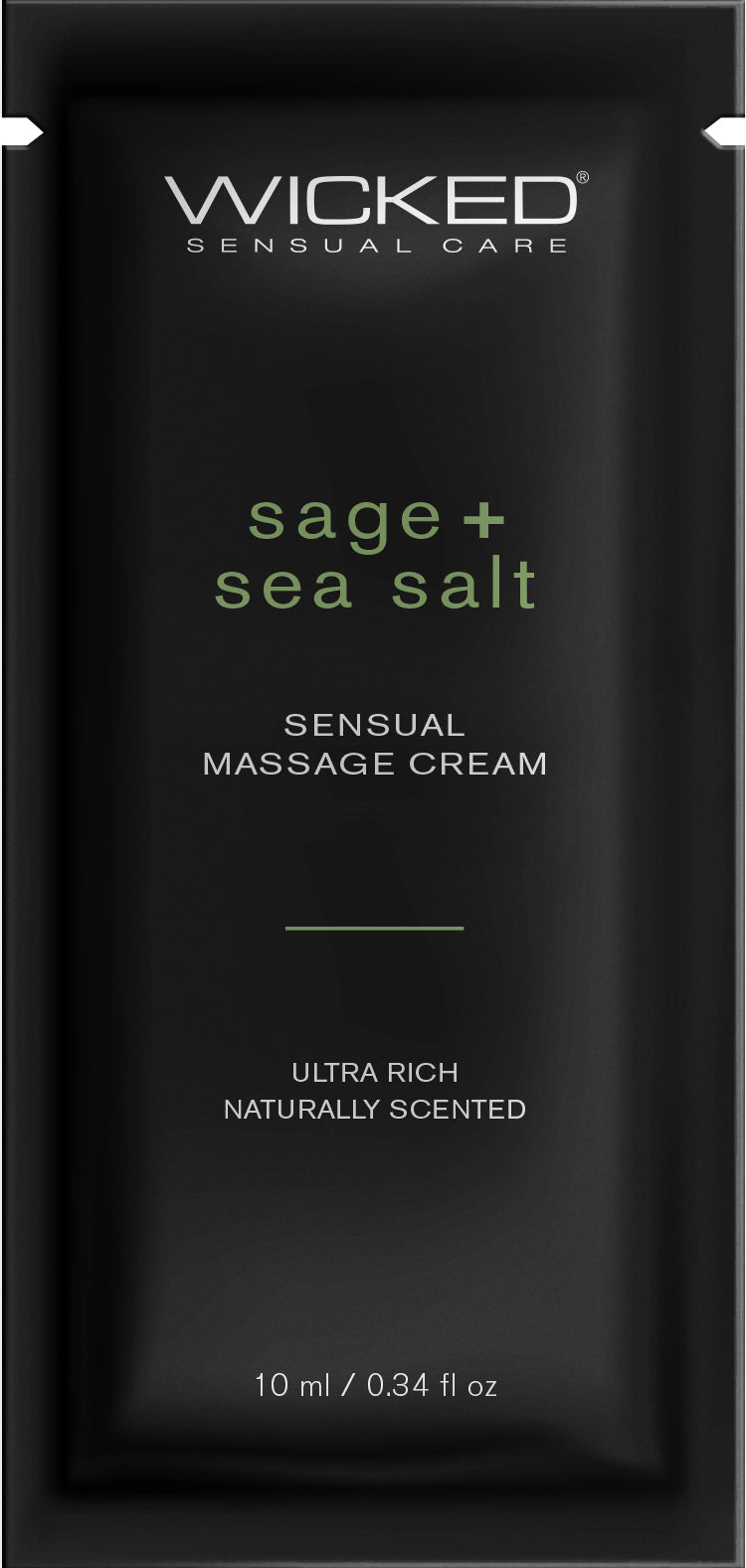 Wicked Sage + Sea Salt Sensual Massage Cream, 10 ml.