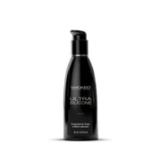 Black bottle of Wicked Ultra Silicone Fragrance Free Intimate Lubricant.