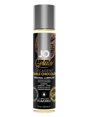 JO Gelato Double Chocolate flavored water-based personal lubricant.