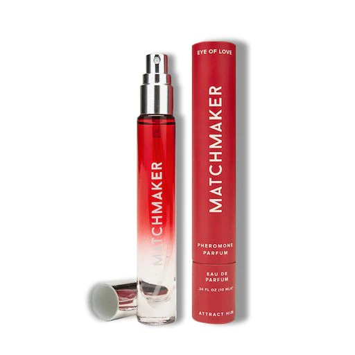 Red Diamond Pheromone Perfume for Women, 10ml, with a red gradient bottle and matching tube.