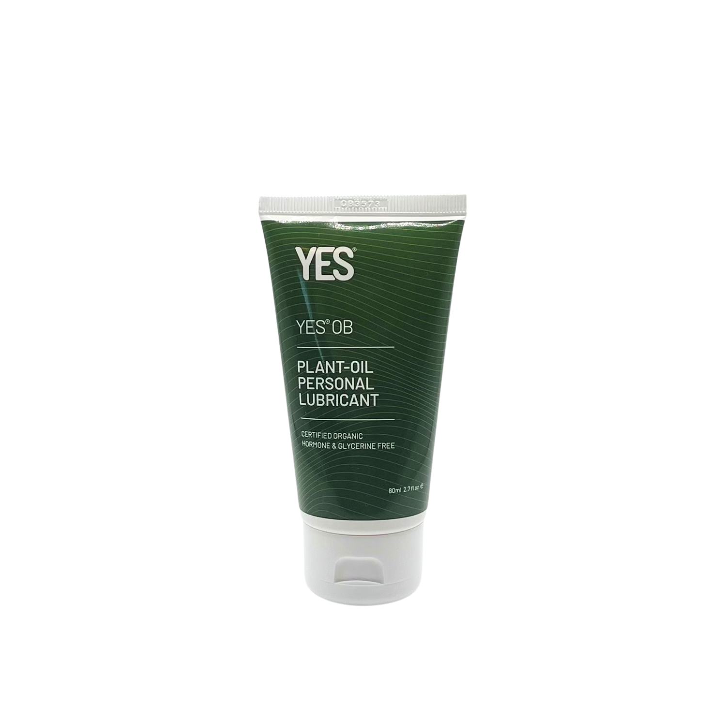 YES OB plant-oil personal lubricant in an 80ml tube.