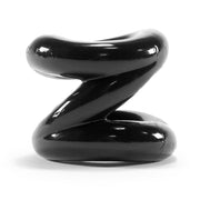 Black Z-Balls stretchy cock ring and ball stretcher.