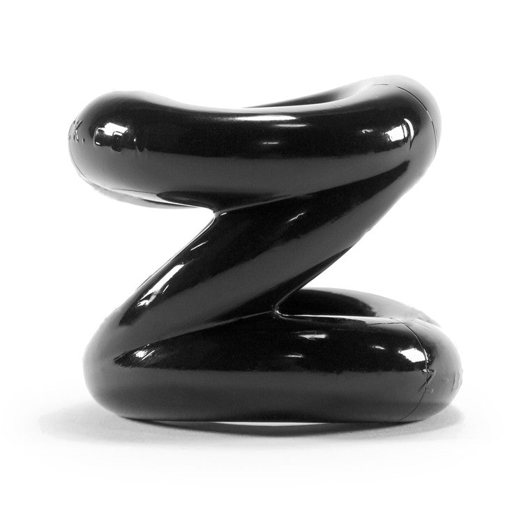 Black Z-Balls stretchy cock ring and ball stretcher.